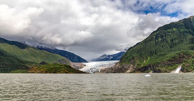 View of Mendenhall Glacier in Alaska
