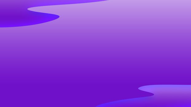 Purple neon gradient background with soft 3d shapes on it. Illustration
