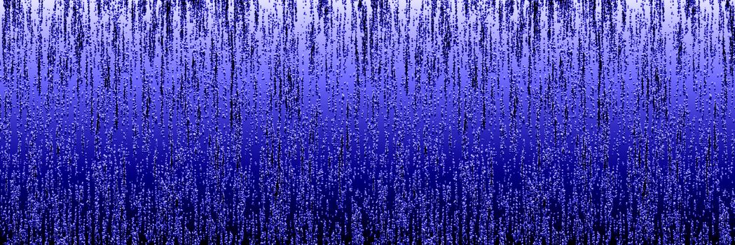 Frosty blue glass surface with ice gradient decorative patterns. Abstract background. Postcard concept. Panoramic view. Banner.