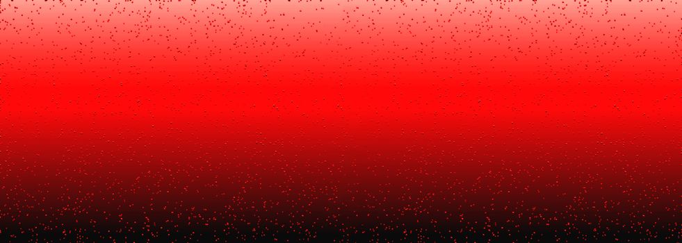 Red abstract background. Bubbles moving in red liquid. Abstract gradient. Panoramic view. Banner.