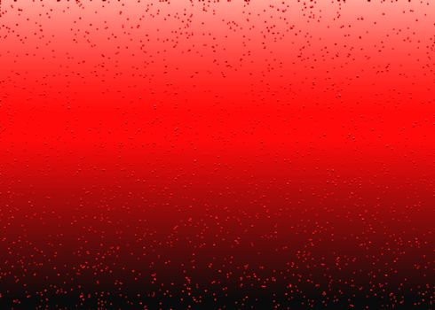 Red abstract background. Bubbles moving in red liquid. Abstract gradient.