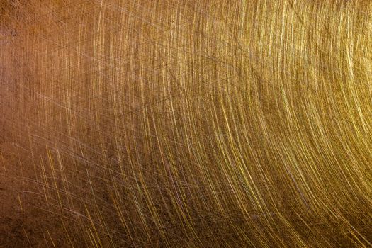 flat brushed brass texture with random pattern and light reflection