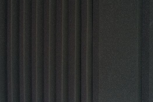 Close up of studio acoustic foam rubber wall pattern.