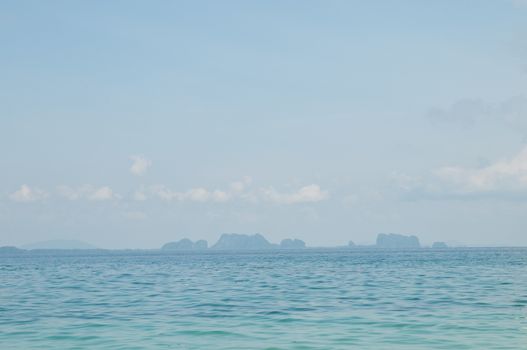 Blue Phuket sea in Thailand