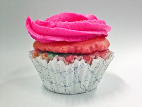 Pink cup cake home made