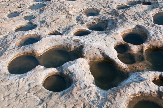 Water holes on a floor Yan Ming San Taiwan