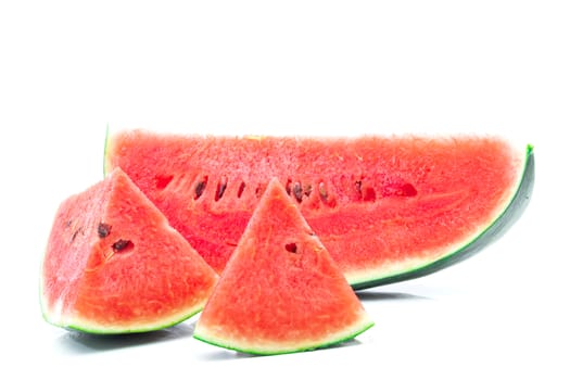 Fresh watermelon on a white background