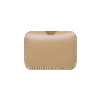 Leather card holder isolated on white with clipping path