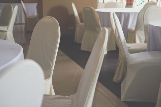 dining table chair arrangement for banquet catering service for wedding party