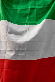 Italian flag with a copy space.