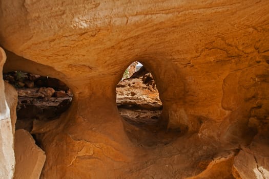 A scene of highly eroded sandstone formations in the Cederberg Wilderness Area, Western Cape. South Africa