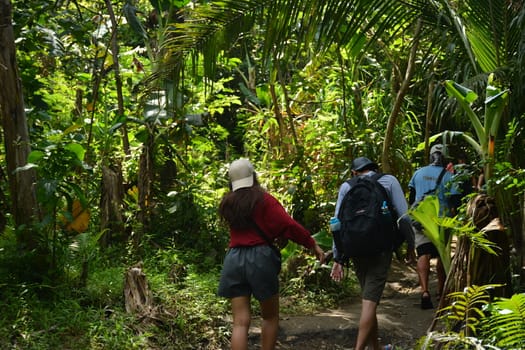 AURORA, PH - APRIL 21 - Trail at White beach resort on April 21, 2019 in Dingalan, Aurora, Philippines.