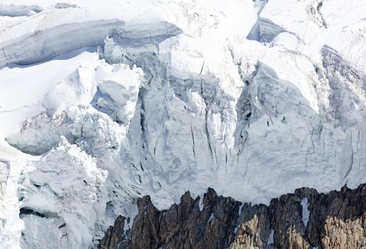 Amazing panorama from matterhorn glacier paradise, Alps, Switzerland