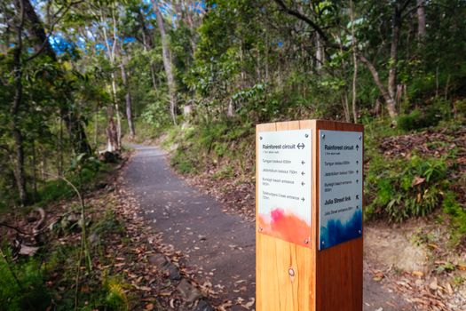 The beautiful Burleigh Head National Park on a warm spring day in Gold Coast, Queensland, Australia
