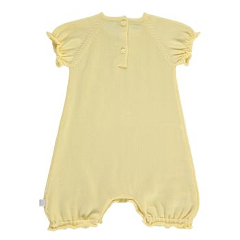Yellow onesie isolated on white with clipping path