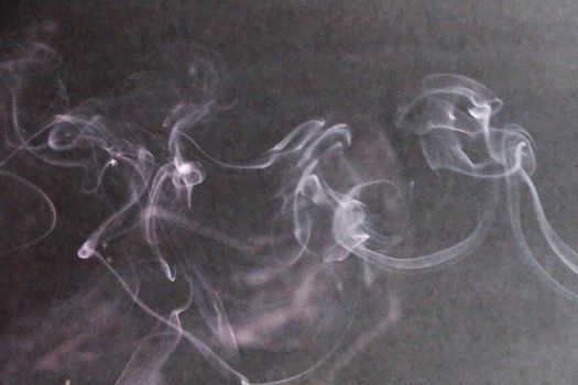 white smoke on gray background