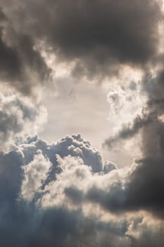 Beautiful blue sky with clouds background.Sky clouds, Sky with clouds weather nature cloud blue. Inspirational concept.