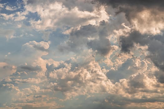 Beautiful blue sky with clouds background.Sky clouds, Sky with clouds weather nature cloud blue. Inspirational concept.