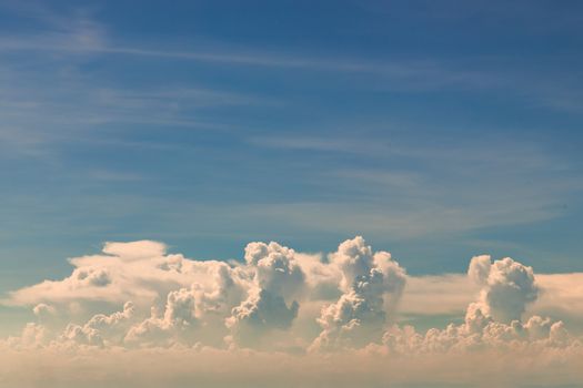 Beautiful blue sky with clouds background.Sky clouds, Sky with clouds weather nature cloud blue. Inspirational concept.