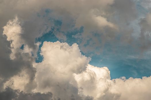 Beautiful blue sky with clouds background.Sky clouds, Sky with clouds weather nature cloud blue. Inspirational concept.