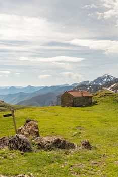 Picos de Europa mountains next to Fuente De village Cantabria Spain