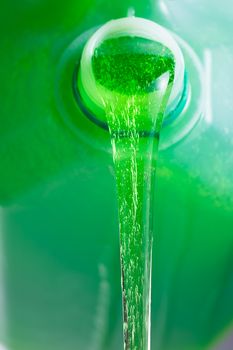 pouring liquid soap, close-up view