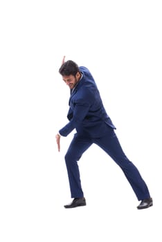 Young businessman isolated on whie background 