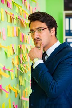 Businessman with many business priorities