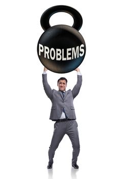 Business problem and challenge concept with businessman