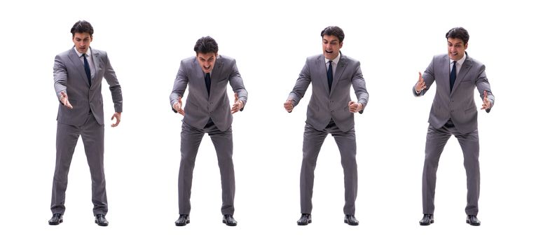 Businessman isolated on the white background
