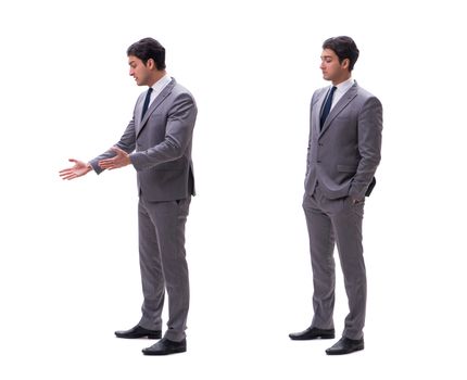 Businessman isolated on the white background