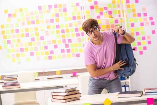 Student preparing for exams with many conflicting priorities 