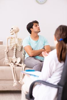 Young patient visiting psychologist for therapy