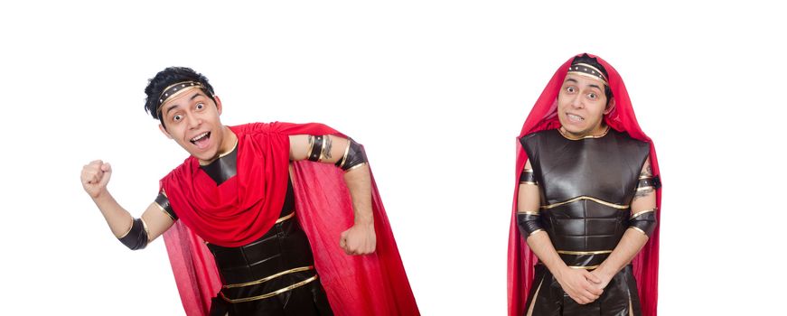 Gladiator isolated on white
