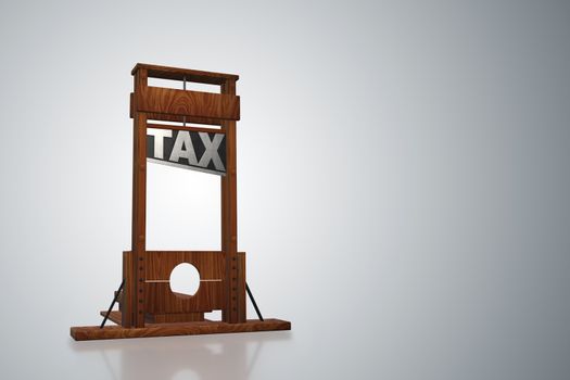 Business concept of tax payments burden - 3d rendering