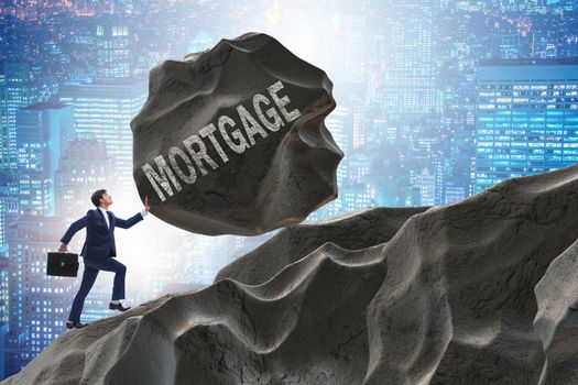 Business concept of debt and borrowing