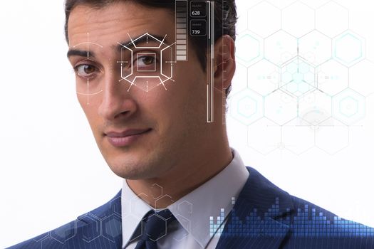 Concept of sensor implanted into human eye