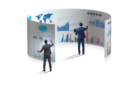 Concept of business charts and finance visualisation