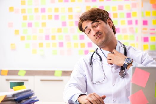 Male doctor with many conflicting prioritites 