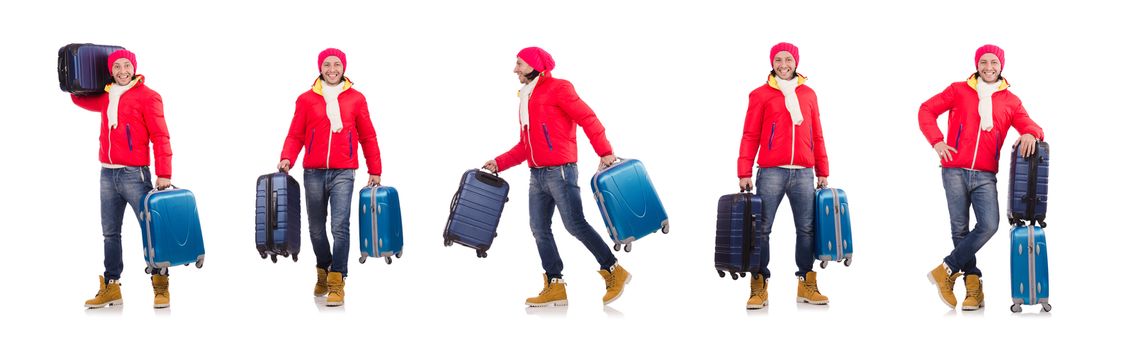 Man preparing for winter vacation