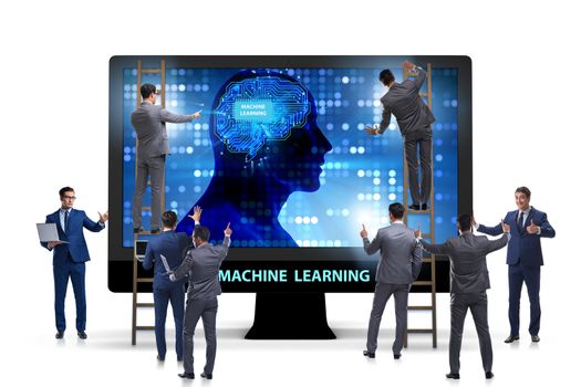 Machine learning concept as modern technology