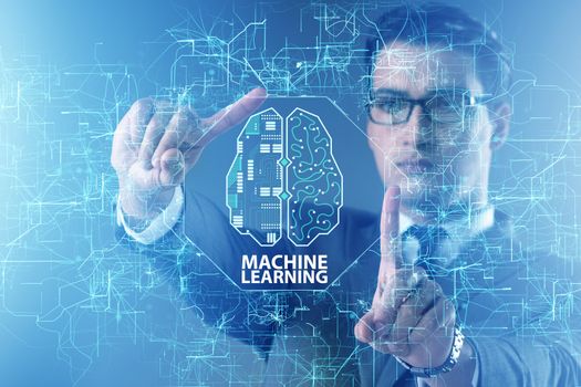 Machine learning concept as modern technology
