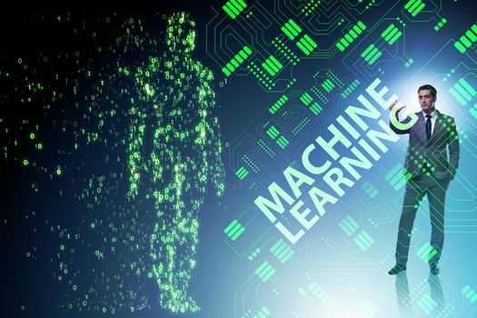 Machine learning concept as modern technology