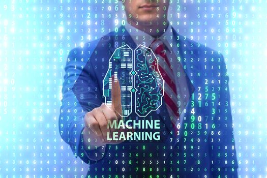 Machine learning concept as modern technology