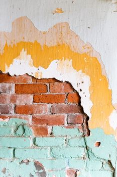 Image of Damaged brick wall