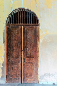 A ancient door,classical architecture building detail