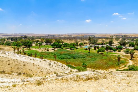 View of the Golda Meir Park in the Negev Desert, Southern Israel