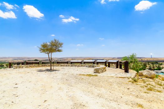 The Tali Lookout Point and views of the Negev Desert, Southern Israel