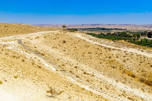 The Tali Lookout Point and views of the Negev Desert, Southern Israel