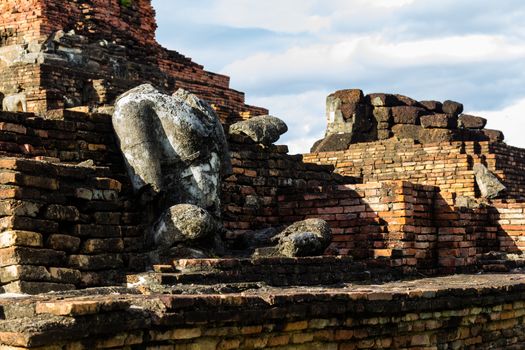 Phra Phai Luang Temple Is a temple for Theravada Buddhist monks Under the Maha Nikai Located in the Sukhothai Historical Park Art is Khmer Bayon style. : SUKHOTHAI,THAILAND - JULY,01,2018